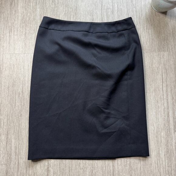 Vintage Pendleton Pencil Skirt Womens 10 Black 100% Virgin Wool USA 32" W - Picture 1 of 7